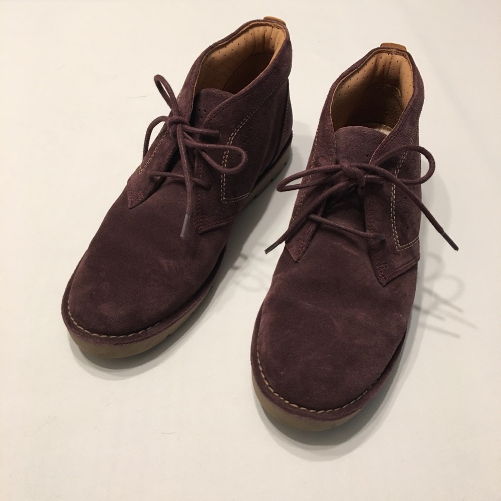 Clarks Un Astin Chukka Boot Aubergine Size 10 - image 2